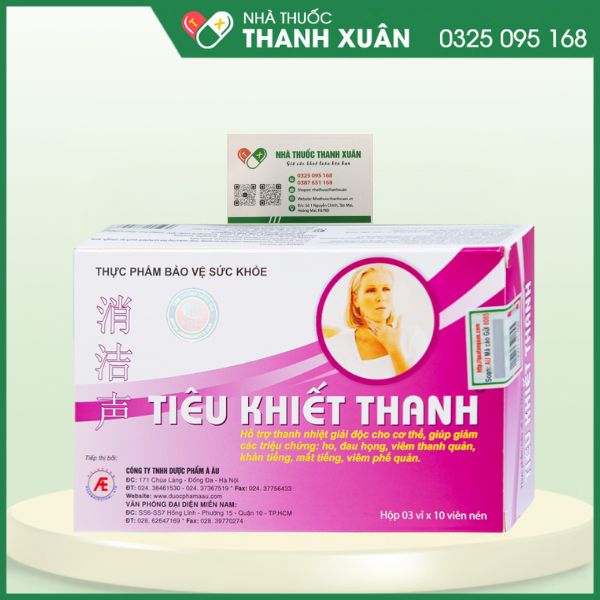 Tiêu Khiết Thanh - Giúp giảm ho, đau họng, viêm thanh quản